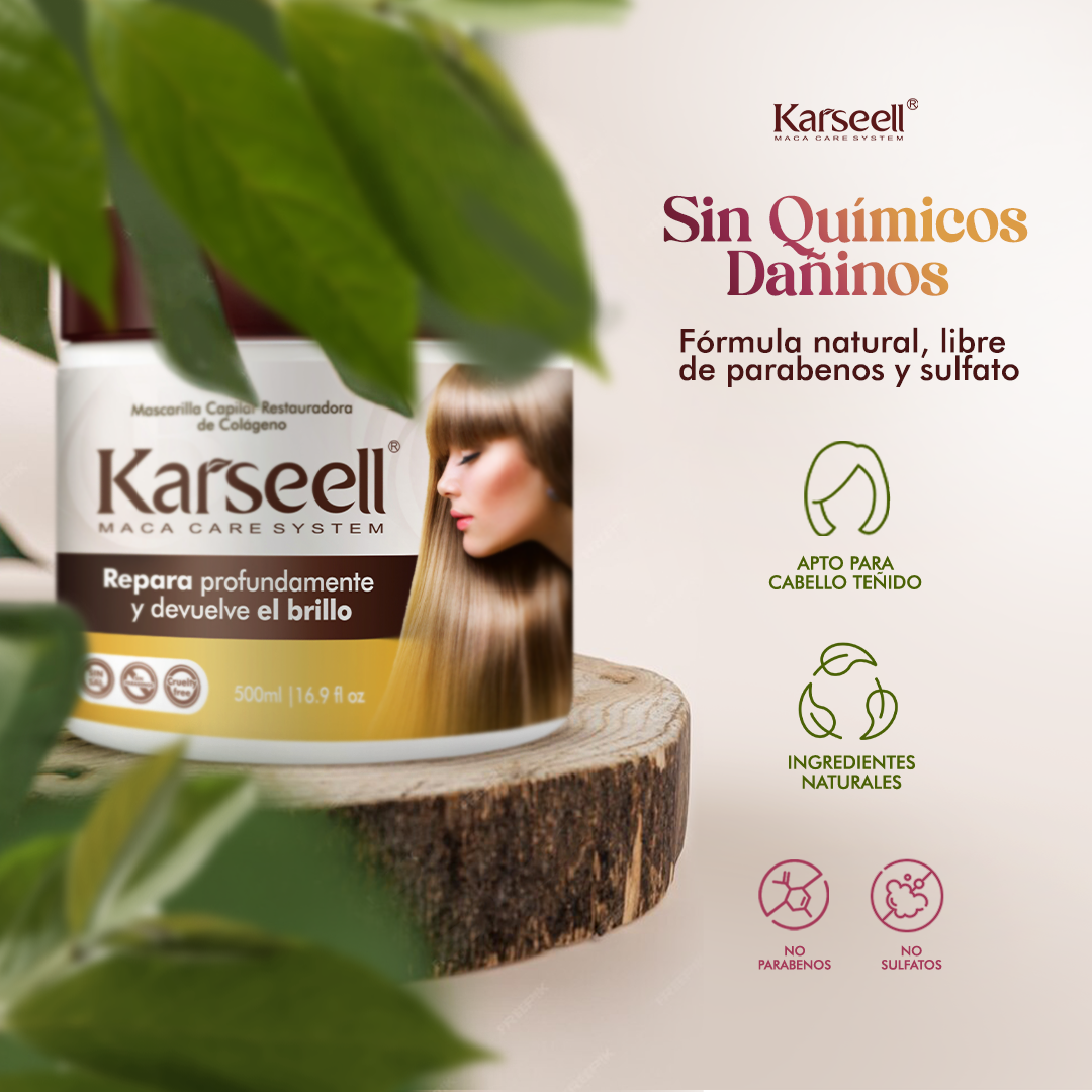 ¡1 + 1 GRATIS! Karseell® - ¡La MASCARILLA más DESEADA para tu CABELLO! - Original
