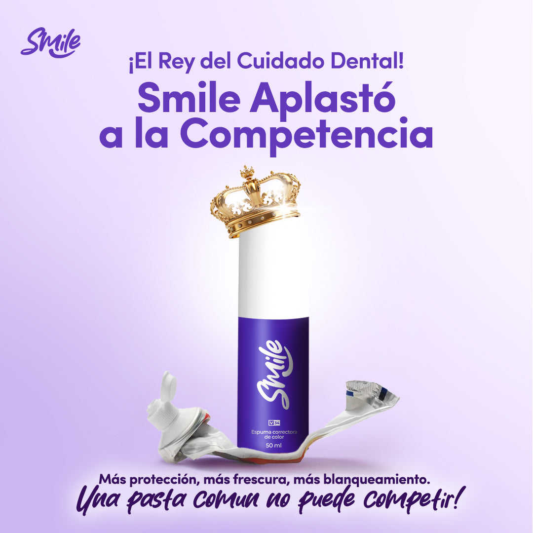 ¡1 + 1 GRATIS! Smile® - ¡La SOLUCIÓN para los dientes amarillos y el MAL OLOR! 50ML