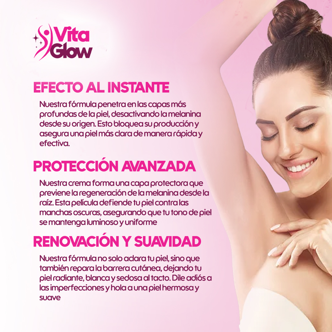 VitaGlow® Crema blanqueadora de zonas sensibles| 1+1 Gratis