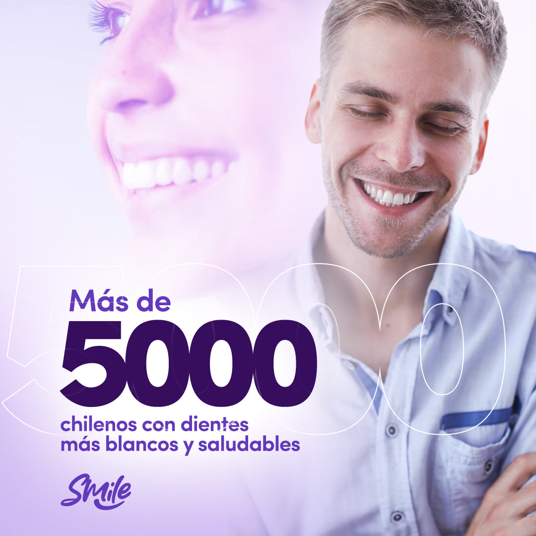 ¡1 + 1 GRATIS! Smile® - ¡La SOLUCIÓN para los dientes amarillos y el MAL OLOR! 50ML