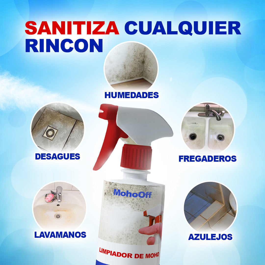 SPRAY MOHOOFF® - ELIMINA MOHO Y OLORES SIN ESFUERZO 1 + 1 GRATIS