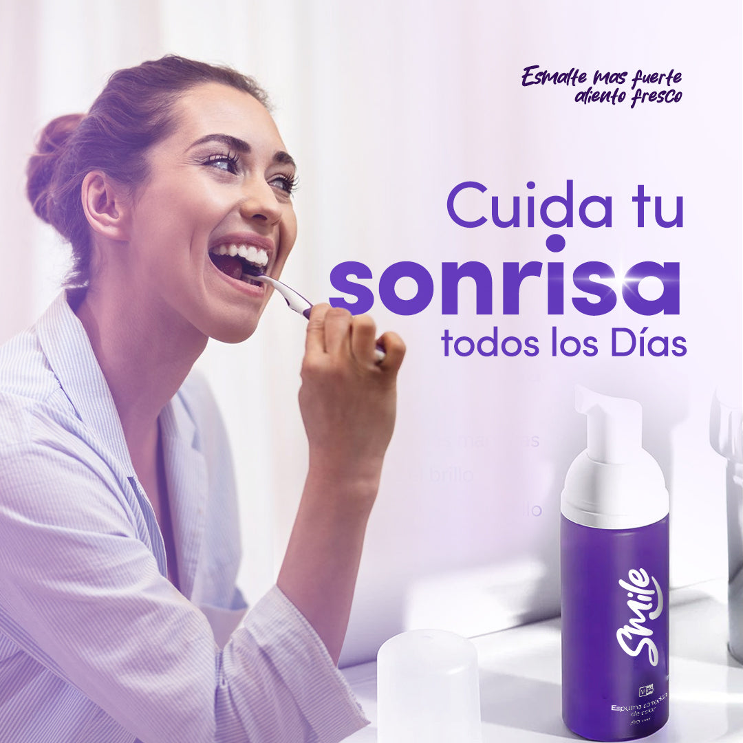 ¡1 + 1 GRATIS! Smile® - ¡La SOLUCIÓN para los dientes amarillos y el MAL OLOR! 50ML