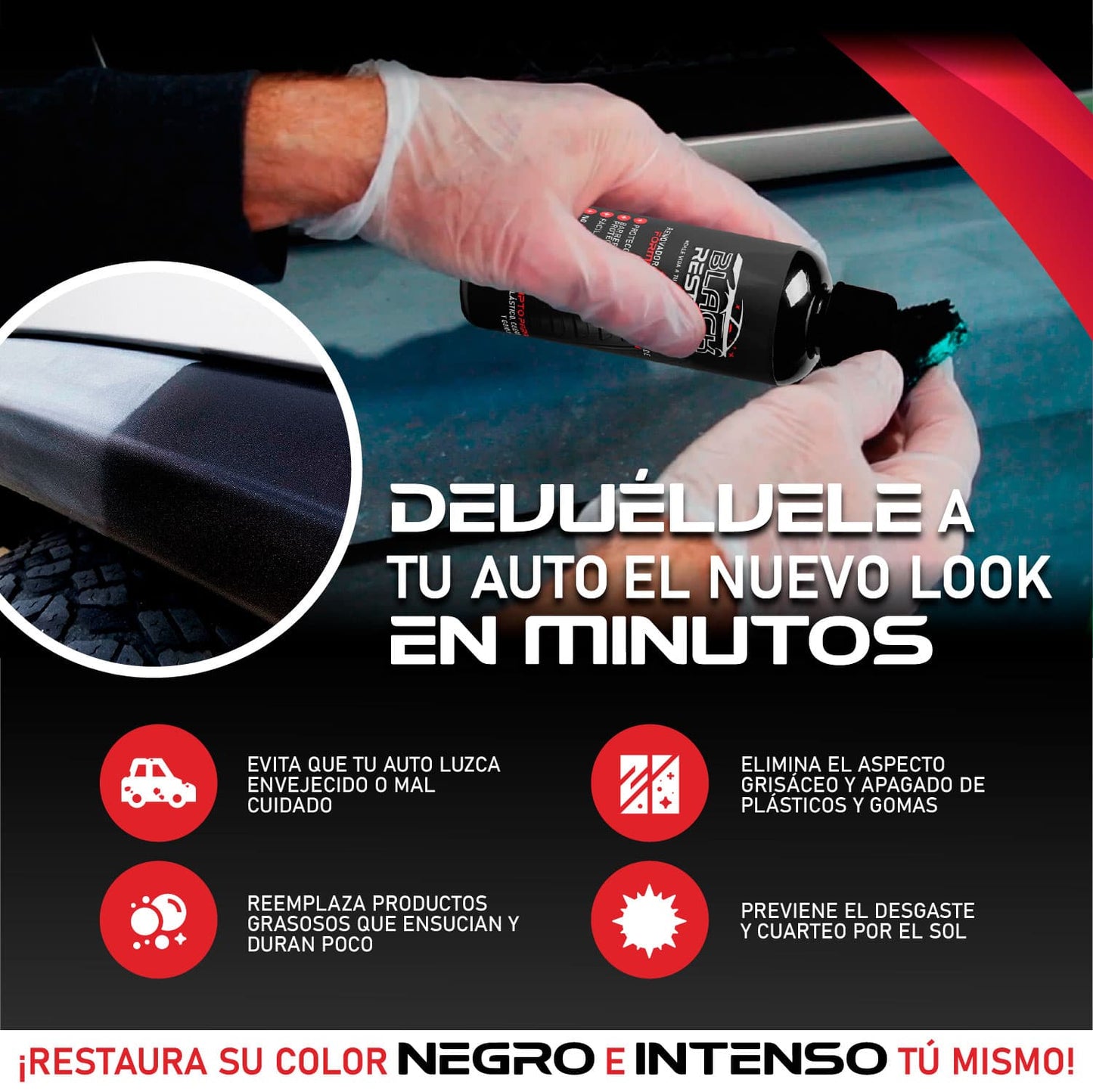 BlackRestore® Devuelve la vida a tu auto en segundos | 1 + 1 GRATIS