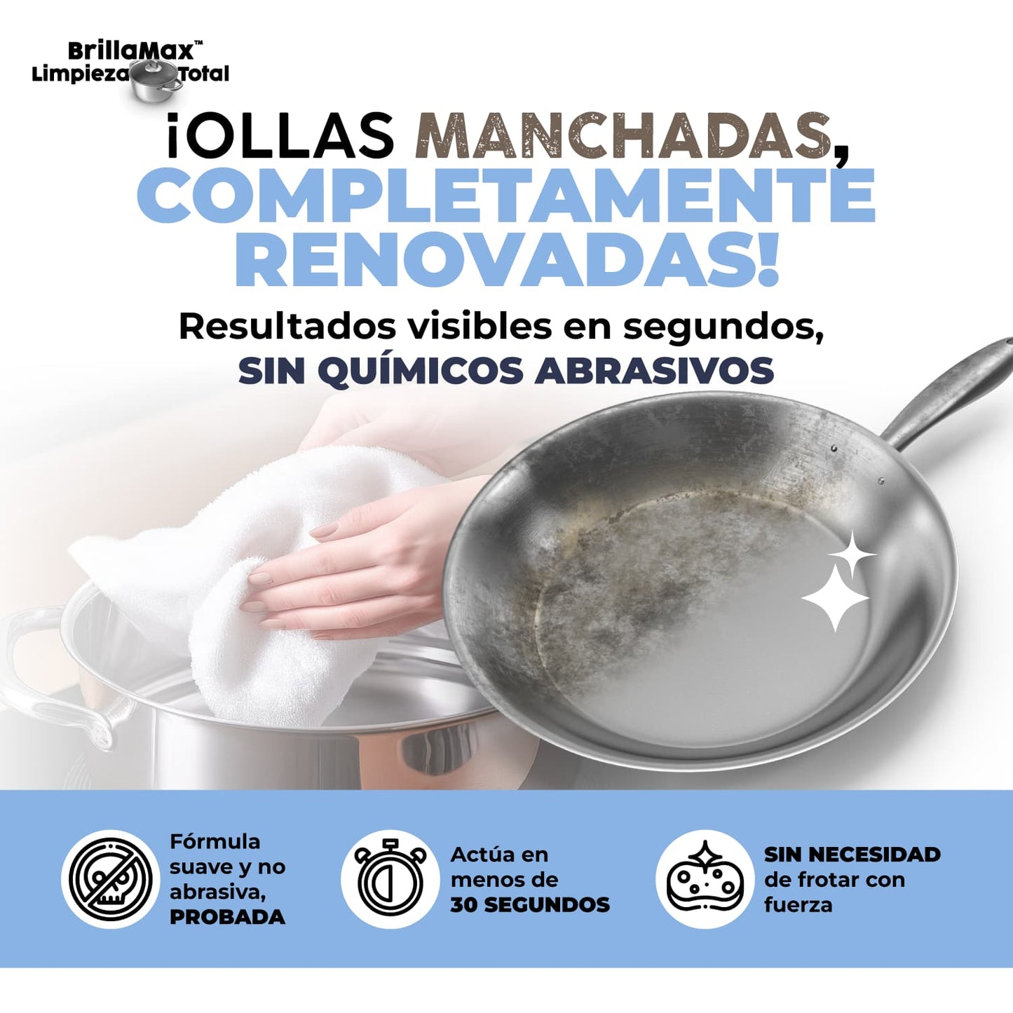 BrillaMax® Removedor de Oxido y Sarro | 1 + 1 GRATIS