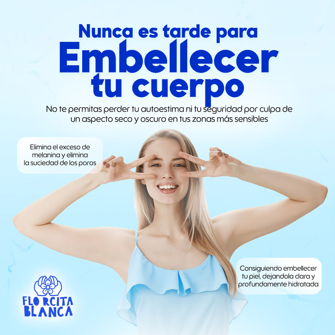 FlorcitaBlanca® Crema Blanqueadora ¡Recupera tu brillo natural 1 + 1 GRATIS