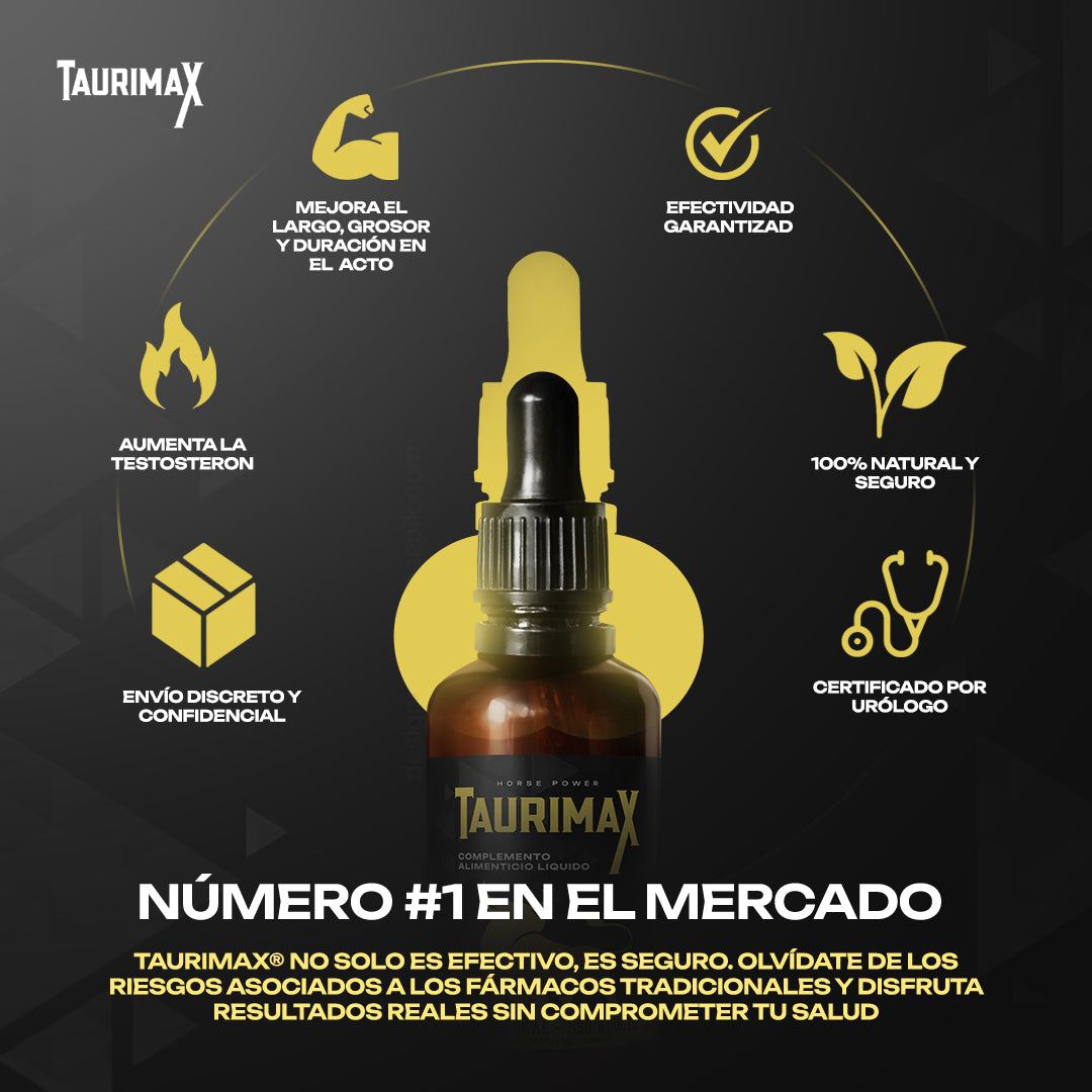 ¡1 + 1 GRATIS! Taurimax® - ¡AUMENTA tu ENERGÍA y RENDIMIENTO de MANERA NATURAL!