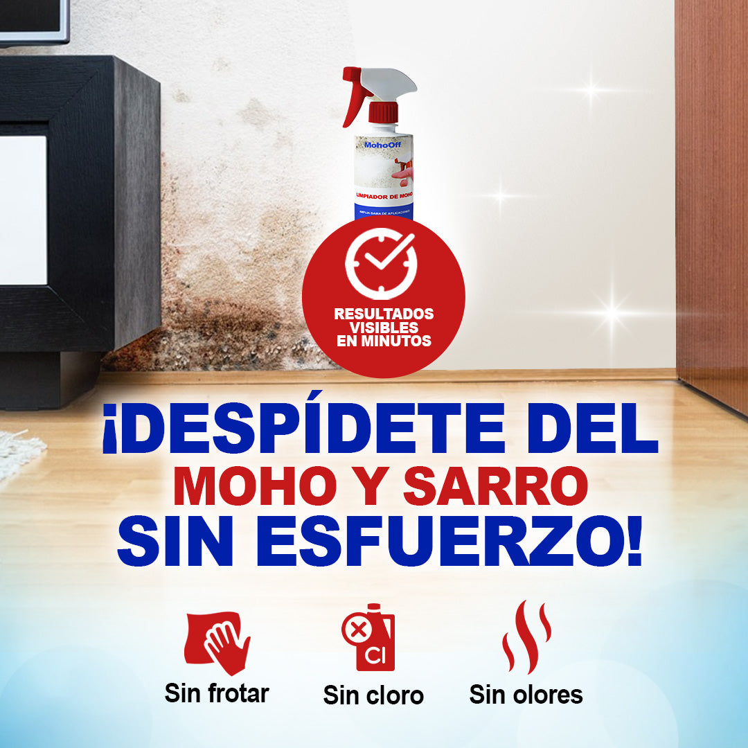 SPRAY MOHOOFF® - ELIMINA MOHO Y OLORES SIN ESFUERZO 1 + 1 GRATIS
