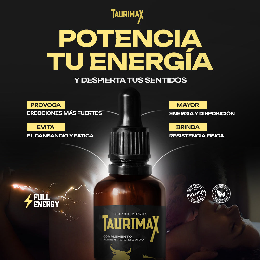 ¡1 + 1 GRATIS! Taurimax® - ¡AUMENTA tu ENERGÍA y RENDIMIENTO de MANERA NATURAL!