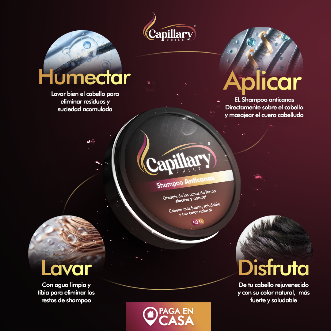¡1 + 1 GRATIS! Capillary® Shampoo en Barra Anti-Canas – ¡Recupera el Color Natural de tu Cabello DEFINITIVAMENTE!