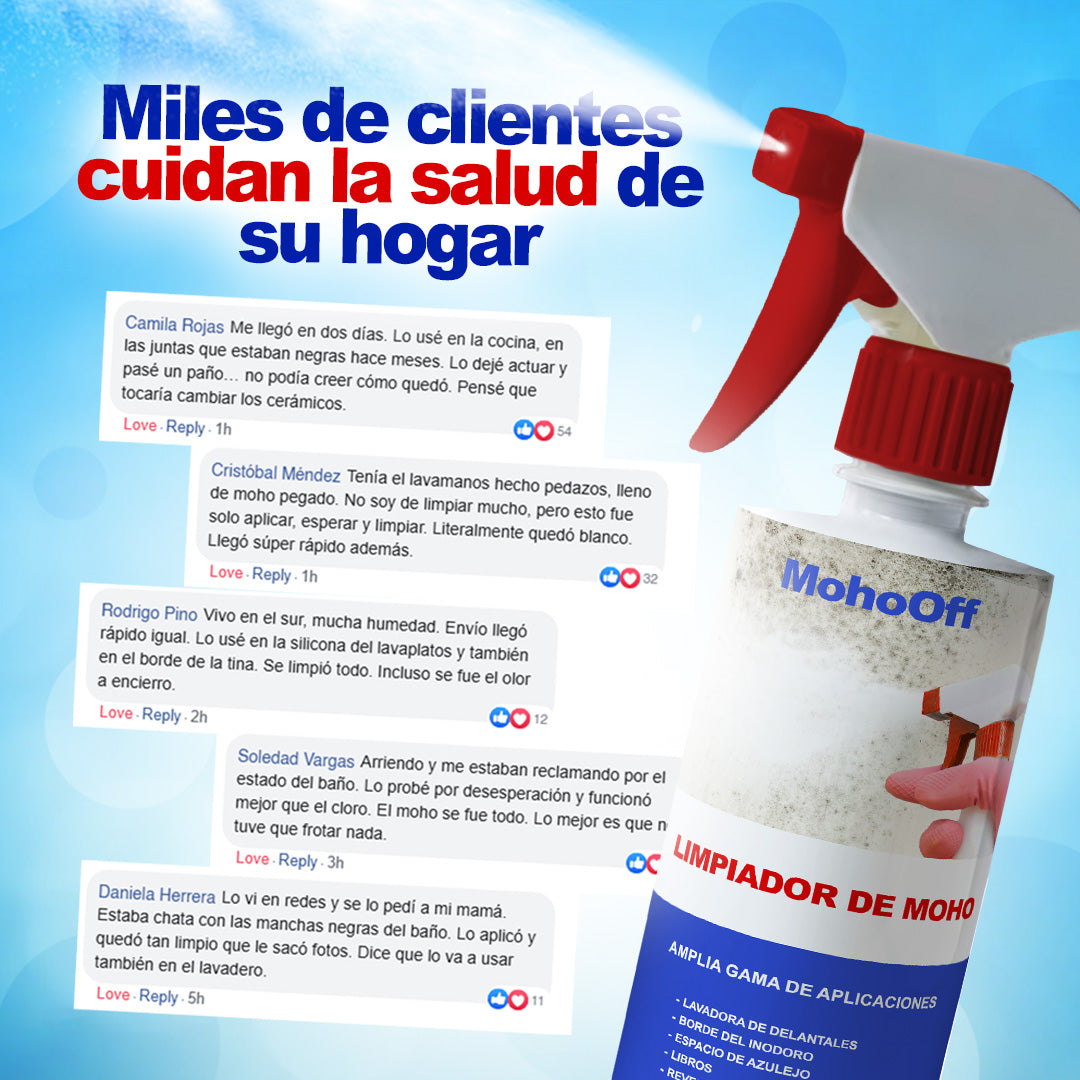 SPRAY MOHOOFF® - ELIMINA MOHO Y OLORES SIN ESFUERZO 1 + 1 GRATIS