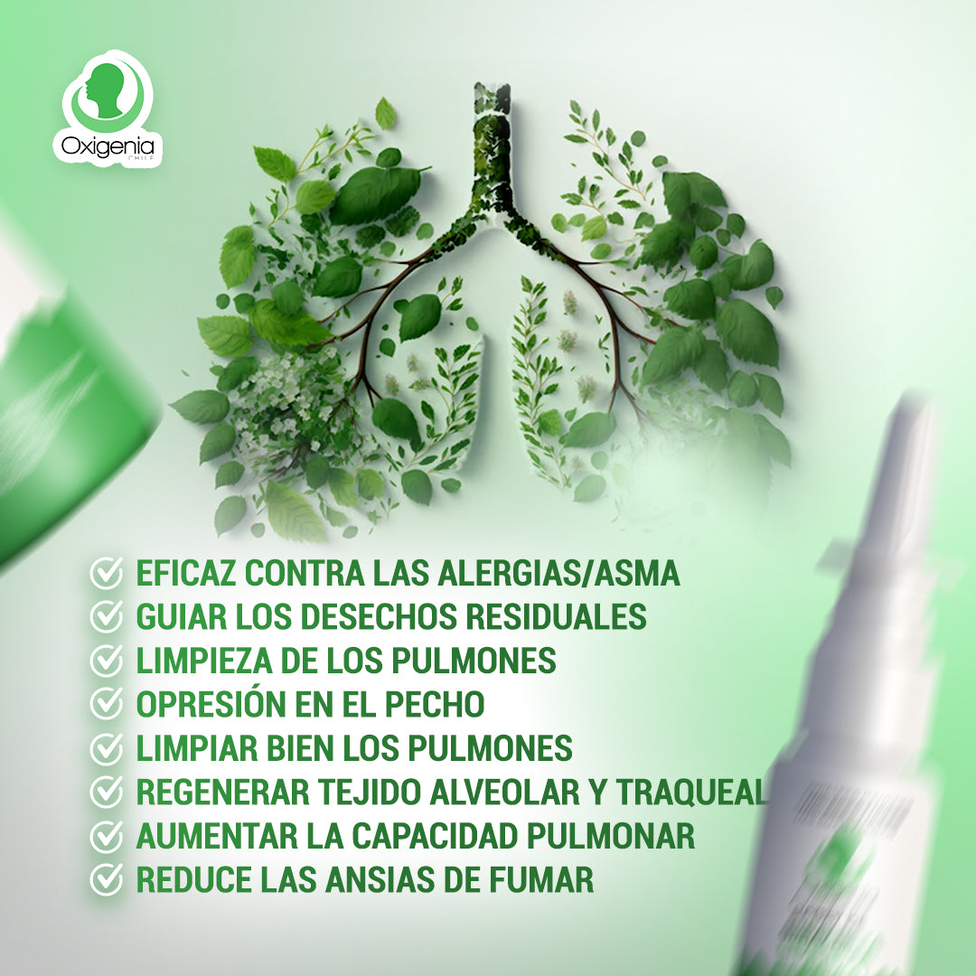 ¡1 + 1 GRATIS! Oxigenia® - ¡LIMPIA y REPARA tu SISTEMA RESPIRATORIO de MANERA EFECTIVA!