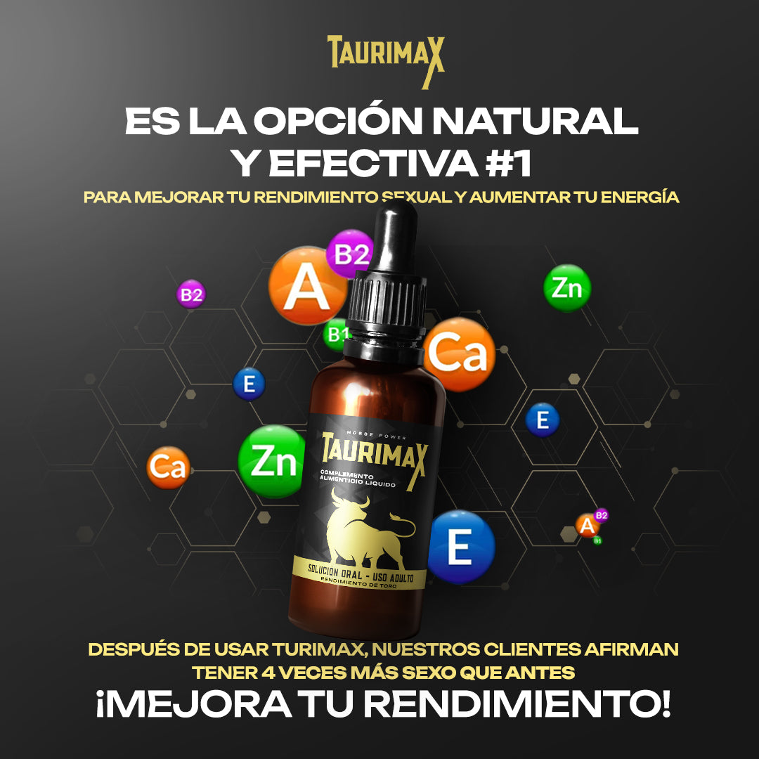 ¡1 + 1 GRATIS! Taurimax® - ¡AUMENTA tu ENERGÍA y RENDIMIENTO de MANERA NATURAL!