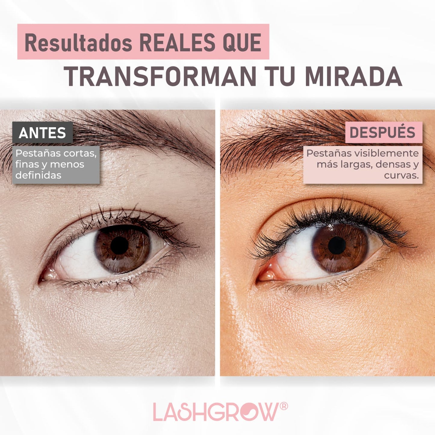 LashGlow® Serum de crecimiento de pestañas | 1+1 GRATIS