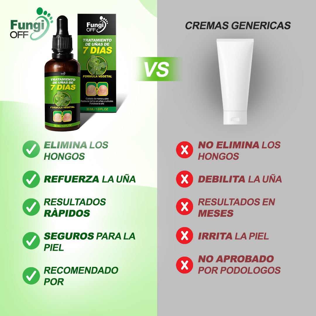 ¡1 + 1 GRATIS! Fungi Off® - ¡LAS GOTAS que ELIMINAN HONGOS, HEMATOMAS y DOLOR en tus PIES!