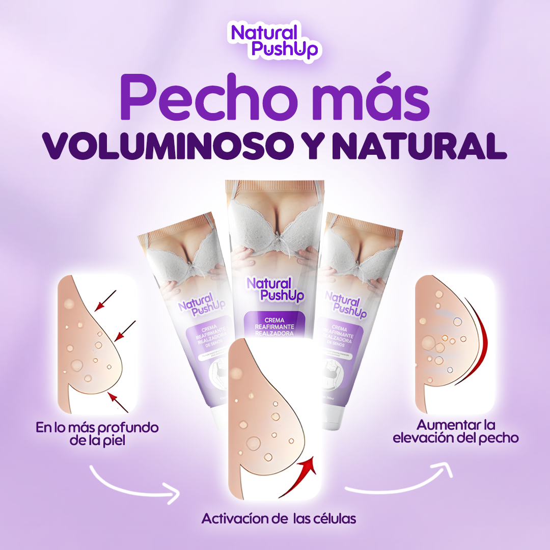 ¡1 + 1 GRATIS! Natural PushUp® - ¡LA CREMA que REALZA y TONIFICA tu FORMA de MANERA NATURAL! - Recupera tu confianza