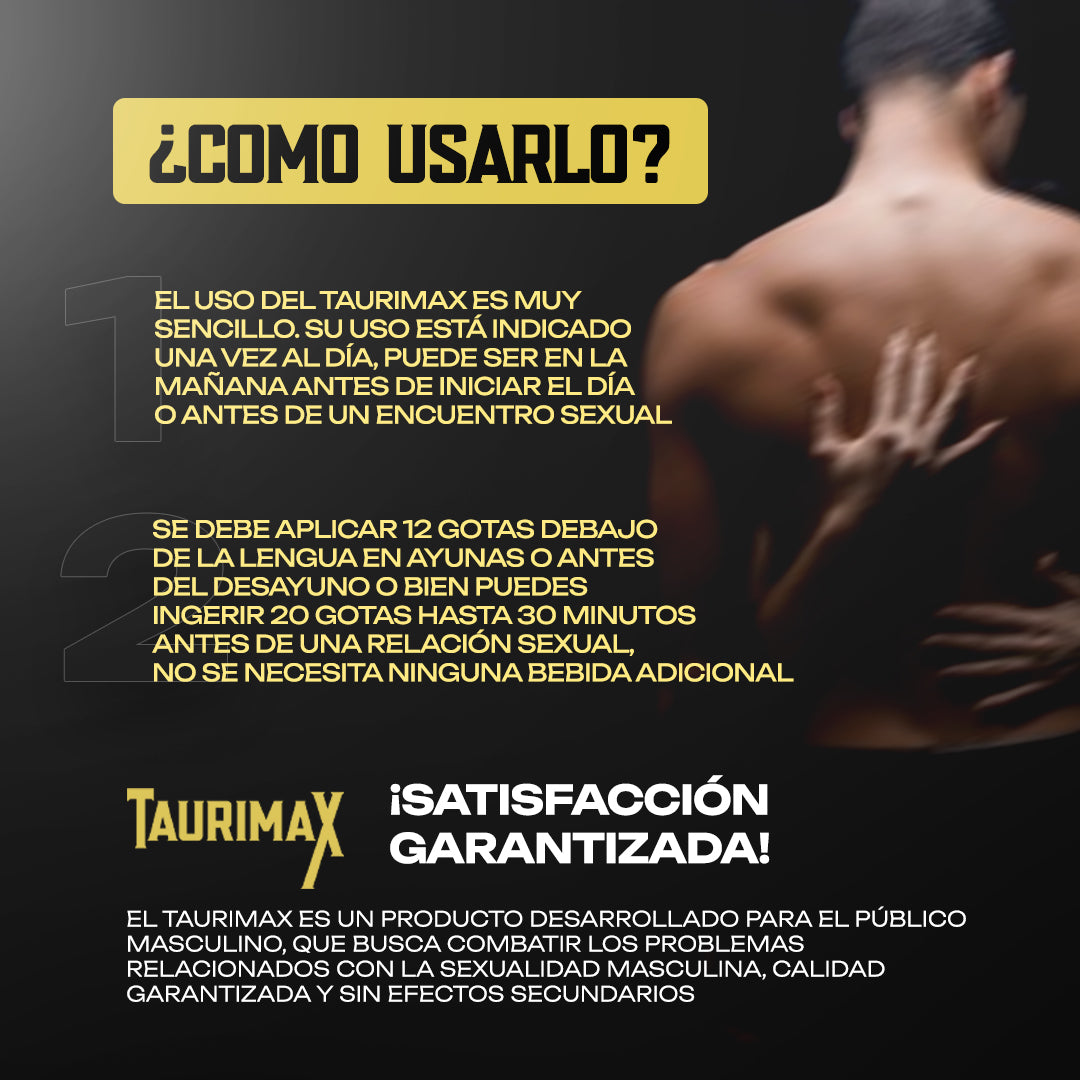¡1 + 1 GRATIS! Taurimax® - ¡AUMENTA tu ENERGÍA y RENDIMIENTO de MANERA NATURAL!