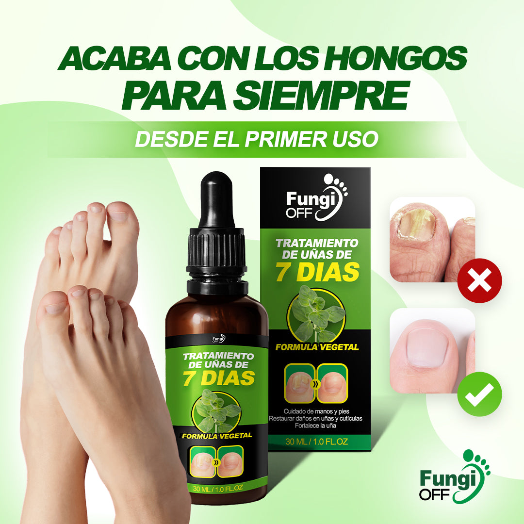 ¡1 + 1 GRATIS! Fungi Off® - ¡LAS GOTAS que ELIMINAN HONGOS, HEMATOMAS y DOLOR en tus PIES!