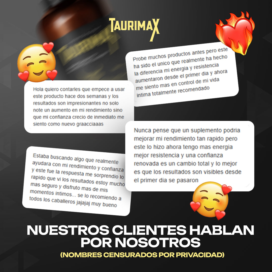 ¡1 + 1 GRATIS! Taurimax® - ¡AUMENTA tu ENERGÍA y RENDIMIENTO de MANERA NATURAL!