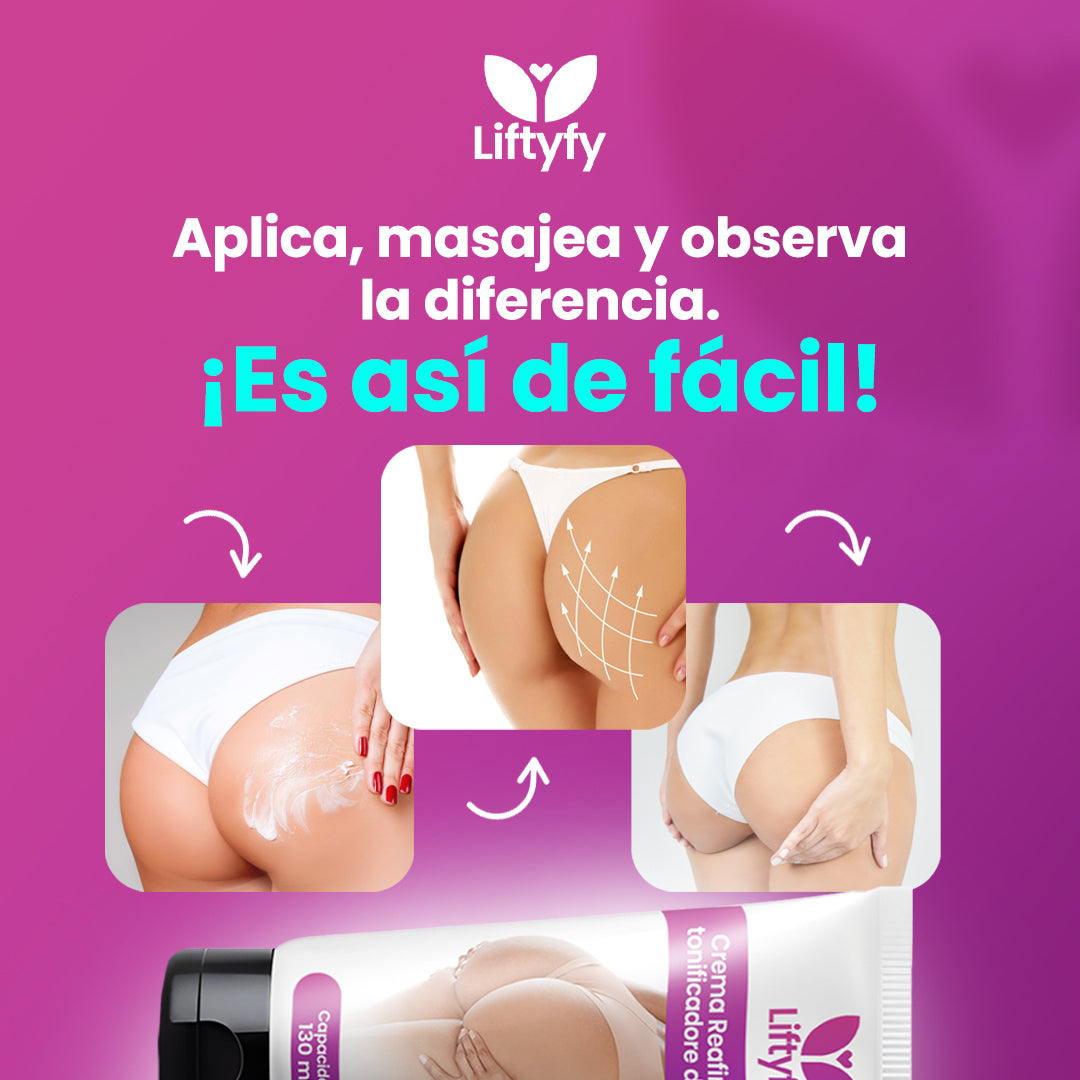 ¡1 + 1 GRATIS! Liftyfy™ - ¡LA CREMA que REALZA y TONIFICA tus GLÚTEOS de FORMA NATURAL! - Recupera tu confianza