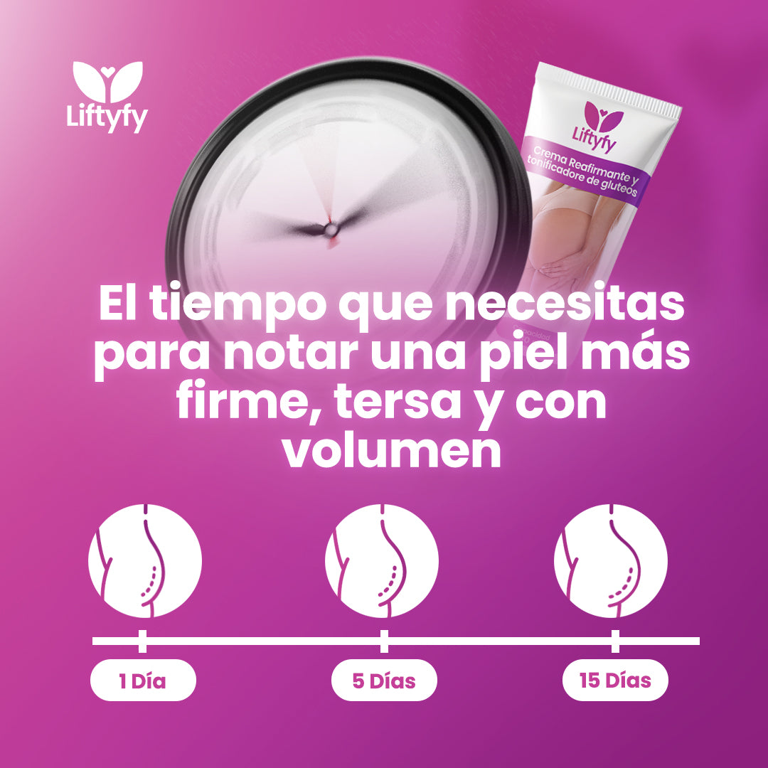 ¡1 + 1 GRATIS! Liftyfy™ - ¡LA CREMA que REALZA y TONIFICA tus GLÚTEOS de FORMA NATURAL! - Recupera tu confianza