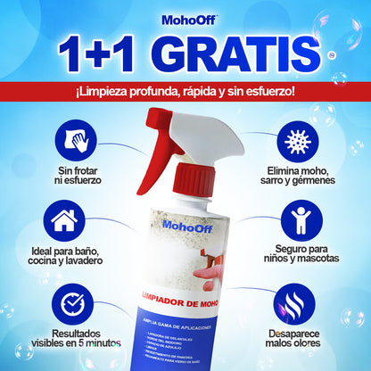 SPRAY MOHOOFF®  - ELIMINA MOHO Y OLORES SIN ESFUERZO 1 + 1 GRATIS