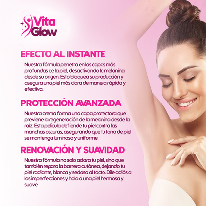VitaGlow® Crema blanqueadora de zonas sensibles| 1+1 Gratis