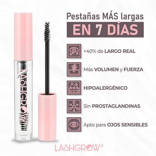 LashGlow® Serum de crecimiento de pestañas | 1+1 GRATIS