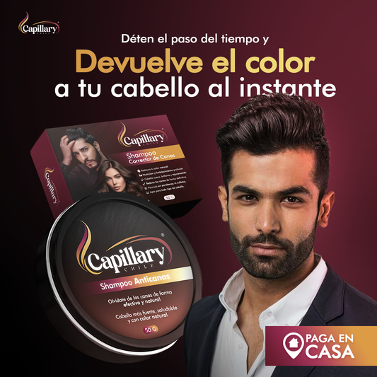 ¡1 + 1 GRATIS! Capillary® Shampoo en Barra Anti-Canas – ¡Recupera el Color Natural de tu Cabello DEFINITIVAMENTE!