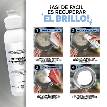 BrillaMax® Removedor de Oxido y Sarro | 1 + 1 GRATIS