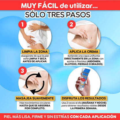 DermaLess® – Borrador Intensivo de Estrías y Reafirmante Total | 1+1 GRATIS