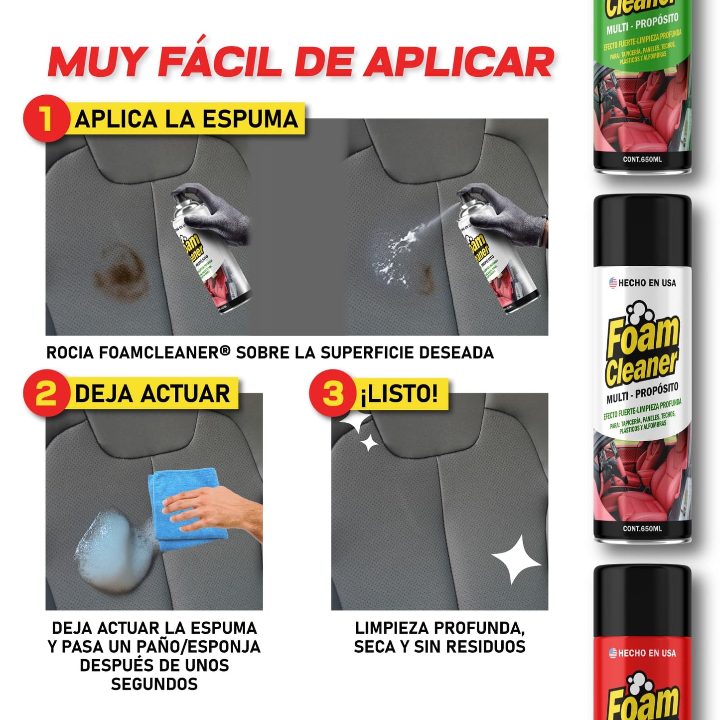 FoamCleaner Super Limpiador Multiuso | Lleva 3 paga 1