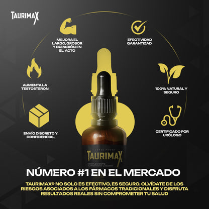 ¡1 + 1 GRATIS! Taurimax® - ¡AUMENTA tu ENERGÍA y RENDIMIENTO de MANERA NATURAL!