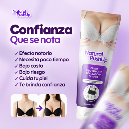 ¡1 + 1 GRATIS! Natural PushUp® - ¡LA CREMA que REALZA y TONIFICA tu FORMA de MANERA NATURAL! - Recupera tu confianza