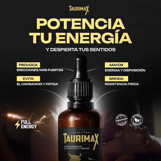 ¡1 + 1 GRATIS! Taurimax® - ¡AUMENTA tu ENERGÍA y RENDIMIENTO de MANERA NATURAL!