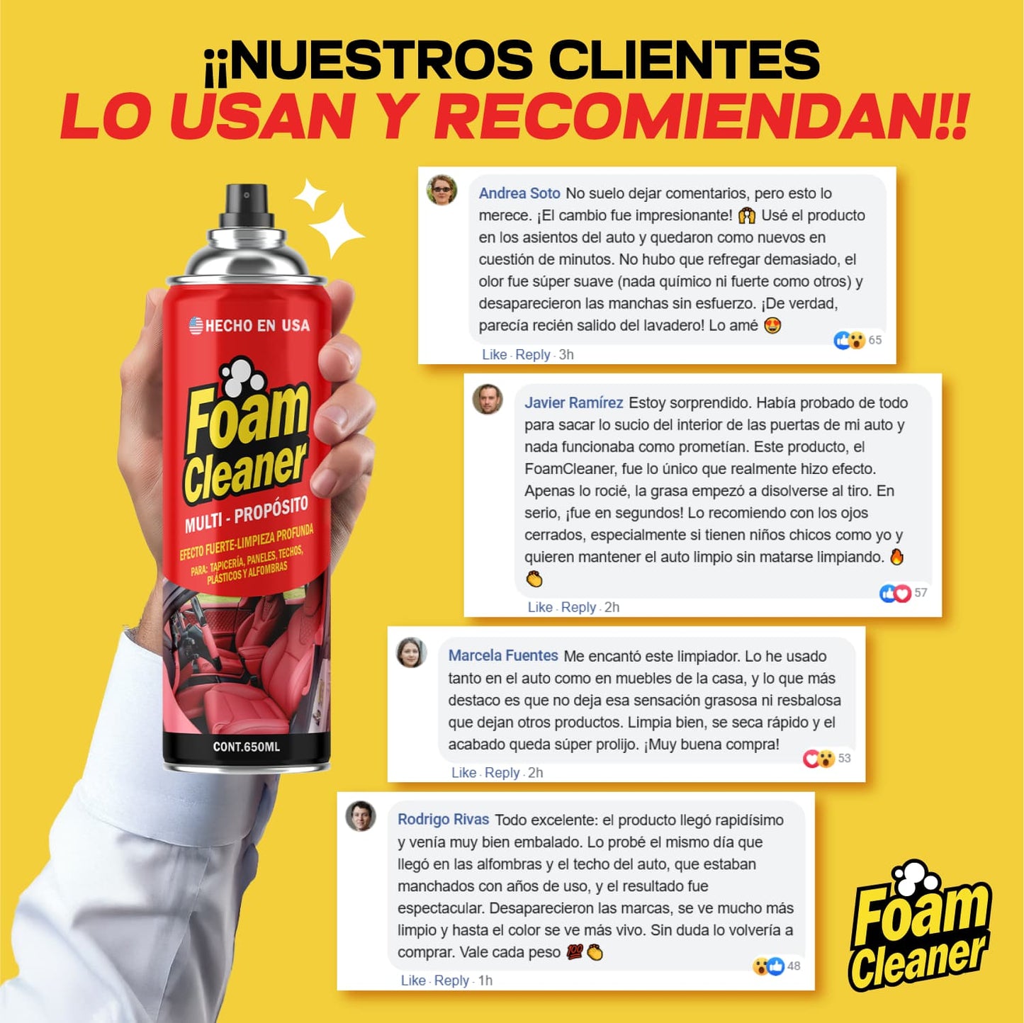 FoamCleaner Super Limpiador Multiuso | Lleva 3 paga 1