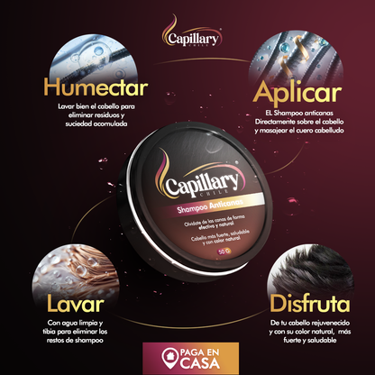 ¡1 + 1 GRATIS! Capillary® Shampoo en Barra Anti-Canas – ¡Recupera el Color Natural de tu Cabello DEFINITIVAMENTE!