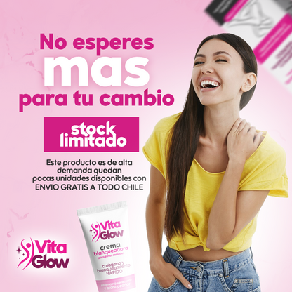 VitaGlow® Crema blanqueadora de zonas sensibles| 1+1 Gratis