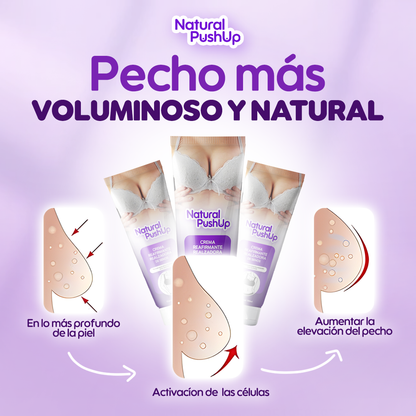¡1 + 1 GRATIS! Natural PushUp® - ¡LA CREMA que REALZA y TONIFICA tu FORMA de MANERA NATURAL! - Recupera tu confianza
