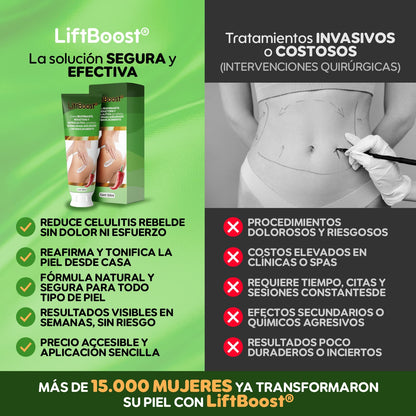 LiftBoost® – Crema Reafirmante & Quema Grasa Total | 1+1 GRATIS