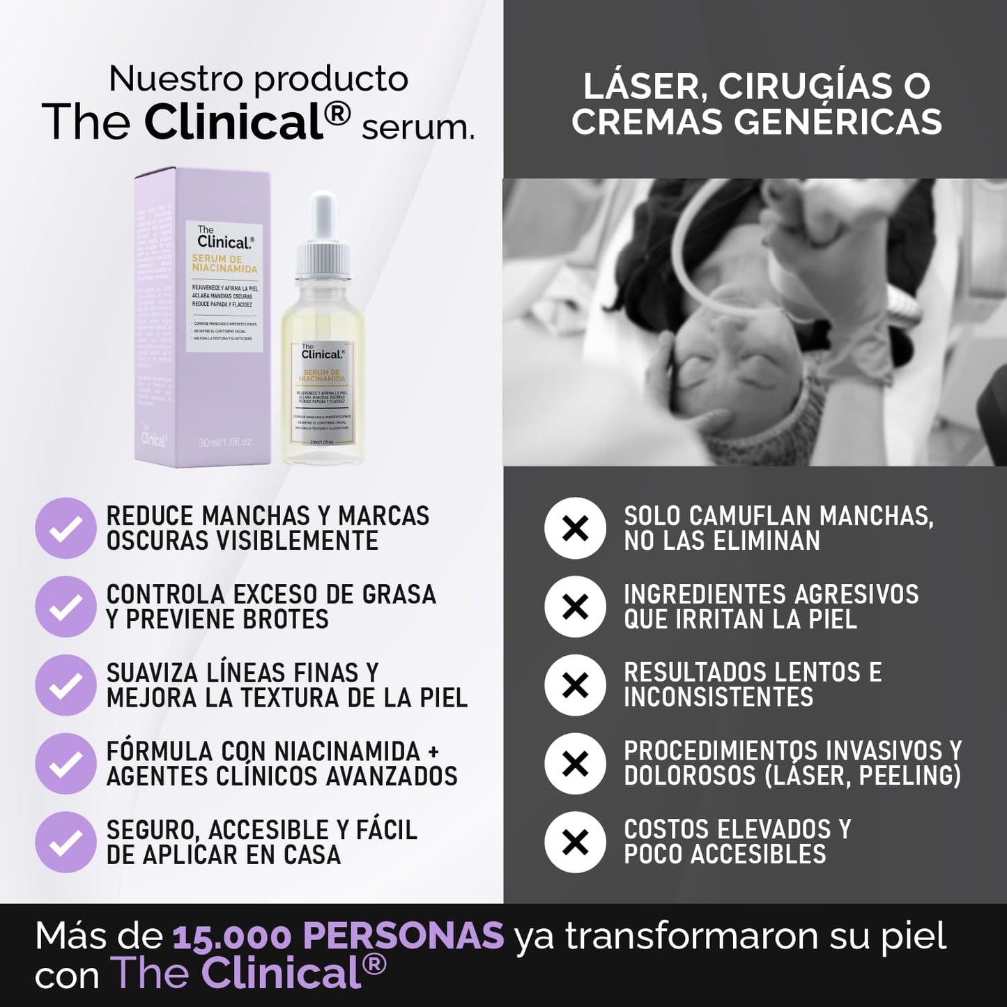 TheClinical® – Serum Rejuvenecedor & Anti-Manchas Total |1+1 Gratis