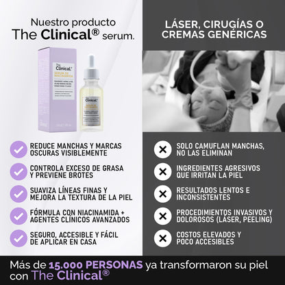 TheClinical® – Serum Rejuvenecedor & Anti-Manchas Total |1+1 Gratis