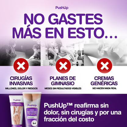 PushUp® Pack Reafirmante Total - Senos & Glúteos Sin Cirugía | 1+1 GRATIS