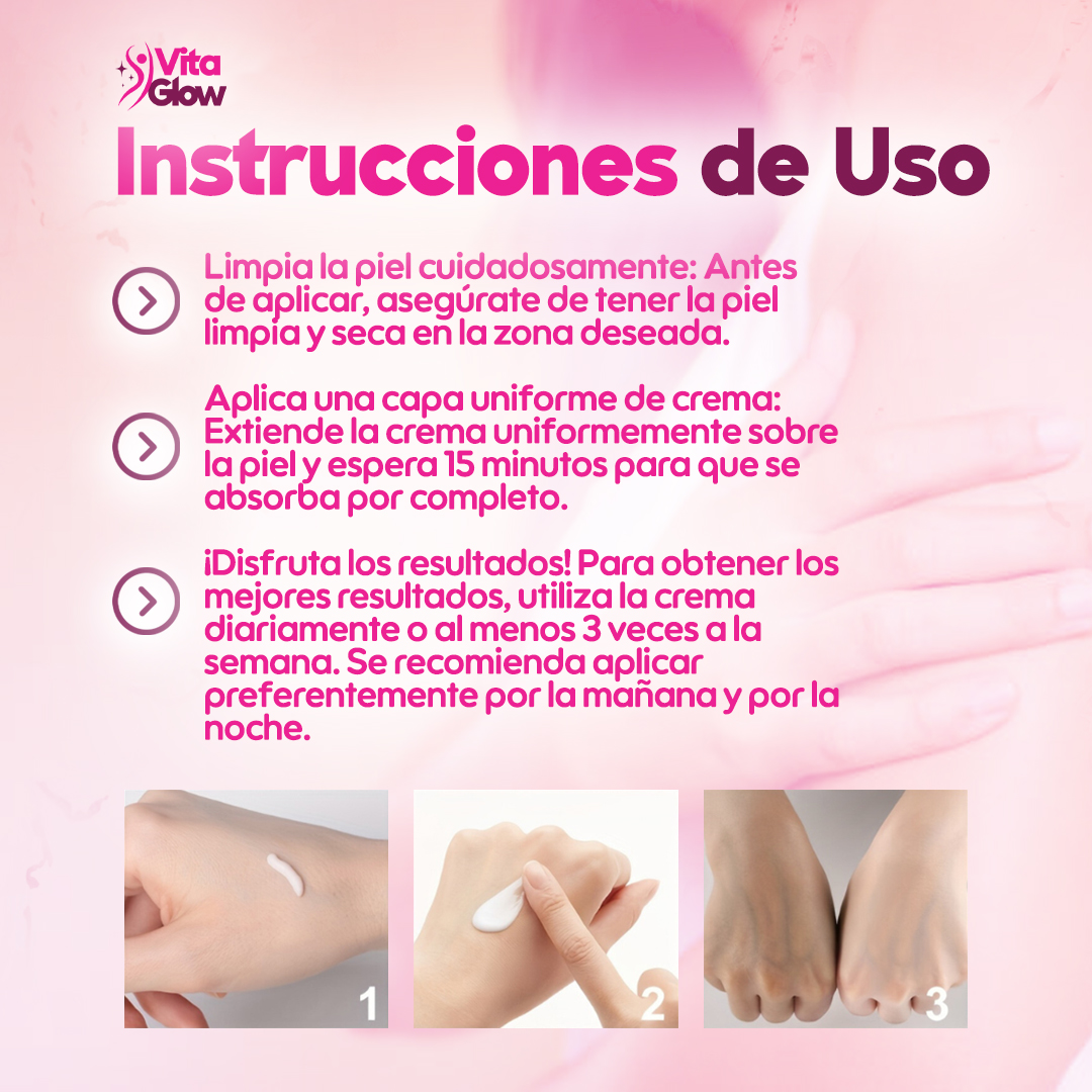 VitaGlow® Crema blanqueadora de zonas sensibles| 1+1 Gratis