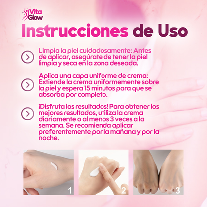 VitaGlow® Crema blanqueadora de zonas sensibles| 1+1 Gratis