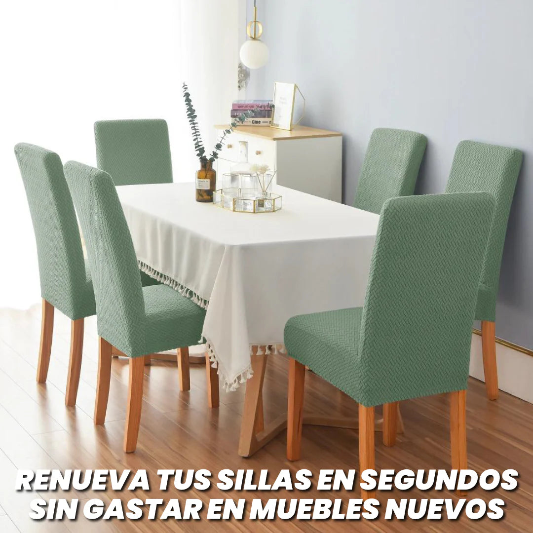 Pack de Fundas Acolchado de Gamuza para Sillas - FullCoberty™