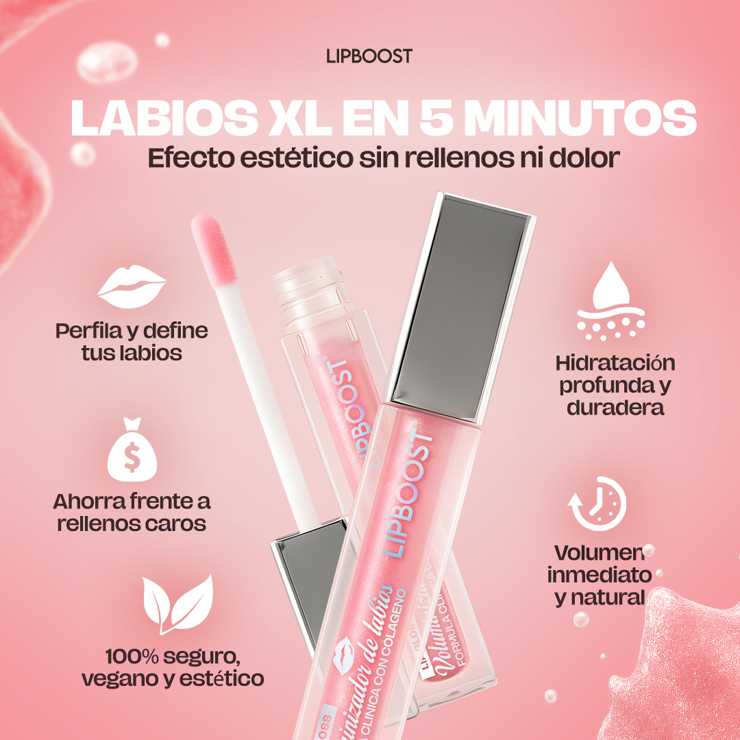 LipBoost® – Voluminizador Instantáneo de Labios| 1+1 Gratis