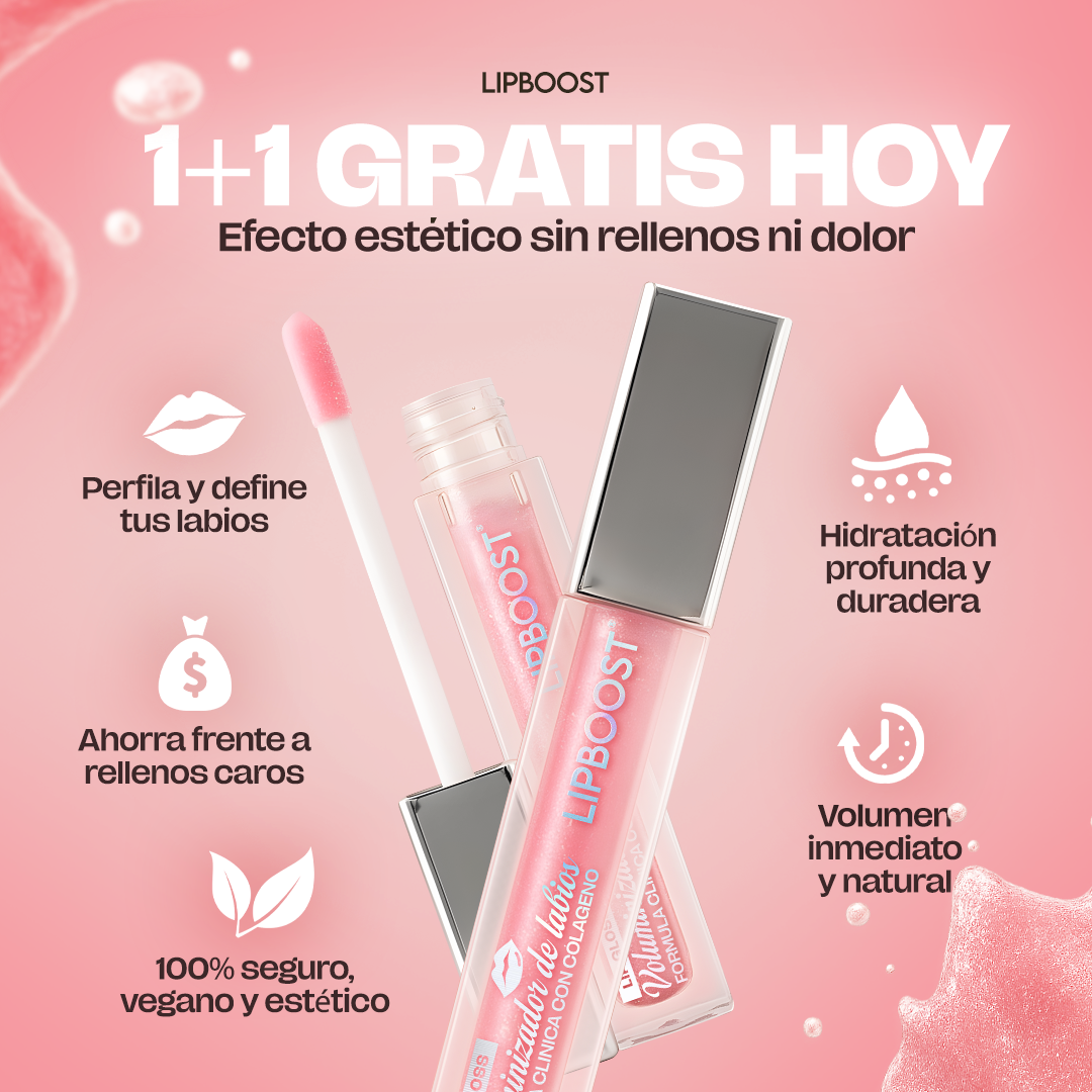 LipBoost® – Voluminizador Instantáneo de Labios| 1+1 Gratis